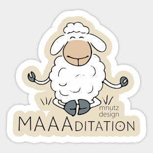 Sheep - wordplay - Meditation Sticker